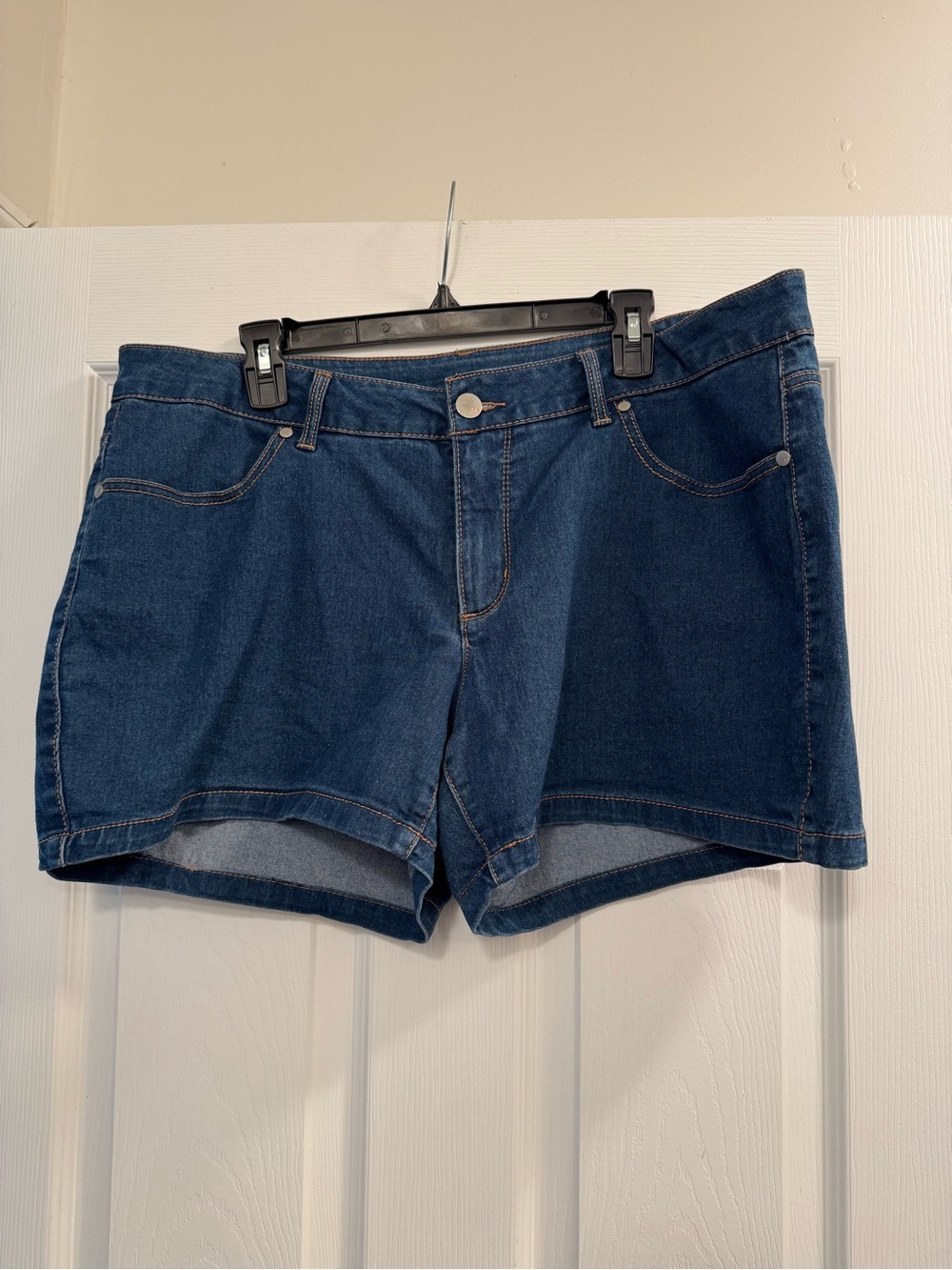 Faded Glory Dark Blue Denim Jean Shorts